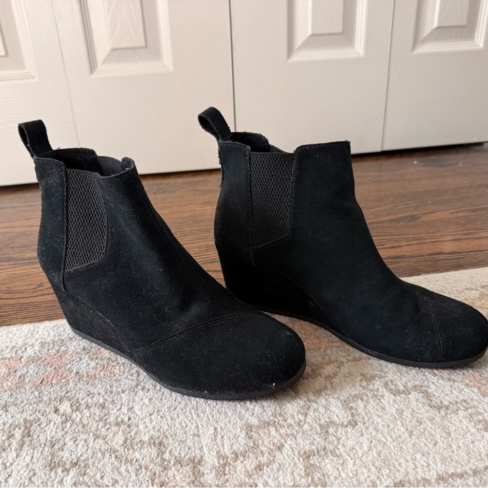Toms Black Ankle Booties
